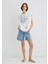 Indigo Turtles Baskılı Kapüşonlu Ekru Sweatshirt 1S10383-70057 1