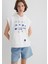 Indigo Turtles Baskılı Kapüşonlu Ekru Sweatshirt 1S10383-70057 3