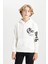 Erkek Çocuk Ekru Kapüşonlu Baskılı Sweatshirt D3097A824AU 7