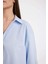 Oversize Geniş Kalıp Basic Düz Oxford Uzun Kollu Gömlek C4597AX24AU 6