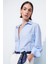 Oversize Geniş Kalıp Basic Düz Oxford Uzun Kollu Gömlek C4597AX24AU 8