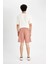 Relax Fit Gabardin Bermuda Şort D4697AX24HS 7