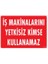 Iş Makinaları Uyarı Levhası 25X35 KOD:1325 1