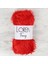 Furry Kırmızı El Örgü Ipi - RF025 - 34053 1
