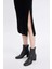Fitted Polo Yaka Kısa Kollu Yırtmaçlı Midi Triko Elbise D4914AXNS 9