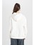 Coool PowerPuff Girls Oversize Geniş Kalıp Kapüşonlu Baskılı Kalın Sweatshirt D4846AX24WN 6
