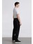 Carlo Skinny Fit Ekstra Dar Kalıp Normal Bel Ekstra Dar Paça Siyah Jean Pantolon R8763AZ24AU 6
