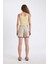 Regular Fit Normal Bel Kargo Cepli Gabardin Şort Etek D4991AX24AU 6