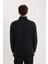 Comfort Regular Fit Rahat Kalıp Dik Yaka Fermuarlı Baskılı Sweatshirt B0254AX24AU 6