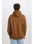Oversize Geniş Kalıp Kapüşonlu Kanguru Cepli Basic Düz Sweatshirt X8287AZ24AU 5