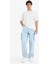 %100 Pamuk Baggy Fit Geniş Kalıp Normal Bel Geniş Paça Kargo Cepli Jean Pantolon C7376AX24AU 3