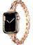 Apple Watch - Se/2/3/4/5/6/7/8/9 Serisi 38MM 40MM 41MM Uyumlu Parlak Zirkon Taşlı Metal Kordon 1