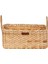 %100 El Yapımı Doğal Hasır Kulplu Dikdörtgen Sepet | 31X23X14 cm | Çok Amaçlı Organizer & Hediye Sepeti 3