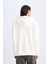 Oversize Geniş Kalıp Kapüşonlu Baskılı Kalın Sweatshirt D5292AX24AU 6