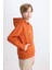 Erkek Çocuk Kapüşonlu Sırt Baskılı Nakışlı Sweatshirt D3056A824WN 6