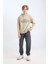 Erkek Çocuk Oversize Geniş Kalıp Kapüşonlu Baskılı Sweatshirt D5408A824WN 6