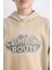 Erkek Çocuk Oversize Geniş Kalıp Kapüşonlu Baskılı Sweatshirt D5408A824WN 9