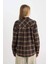 Coool Oversize Geniş Kalıp Kareli Flanel Uzun Kollu Oduncu Ceket Gömlek D5309AX24AU 6
