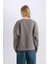 Coool Oversize Geniş Kalıp Bisiklet Yaka Baskılı Kalın Sweatshirt D5385AX24AU 6
