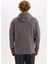 Relax Fit Kapüşonlu Baskılı Kalın Sweatshirt D2681AX24AU 6