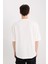 Loose Fit Bisiklet Yaka Baskılı Kısa Kollu Ağır Kumaş Tişört D5756AX25SP 7
