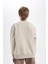 Erkek Çocuk Oversize Geniş Kalıp Bisiklet Yaka Baskılı Sweatshirt D5678A824WN 6