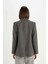 Oversize Geniş Kalıp Ceket Yaka Düğmeli Basic Düz Blazer Ceket D5869AX24AU 6