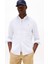 Erkek Regular Fit Çizgili Oxford Gömlek - Mavi 1