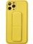 iPhone 11 Pro Kılıf Coco Deri Standlı Kapak - Sarı - TKNAL3977-5328 1