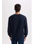 Regular Fit Bisiklet Yaka Jakarlı Sweatshirt D5392AX24AU 6