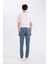 Carlo Skinny Fit Ekstra Dar Kalıp Normal Bel Ekstra Dar Paça Jean Pantolon A6943AX25SP 6