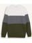 Regular Fit Bisiklet Yaka Renk Bloklu Jakarlı Sweatshirt D5393AX24AU 7