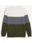 Regular Fit Bisiklet Yaka Renk Bloklu Jakarlı Sweatshirt D5393AX24AU 9