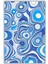 Mavili Abstract Soyut Desenli Halı Dijital Baskılı Dokuma Kaymaz Tabanlı Yıkanabilir Banyo Halısı 2