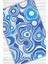 Mavili Abstract Soyut Desenli Halı Dijital Baskılı Dokuma Kaymaz Tabanlı Yıkanabilir Banyo Halısı 3