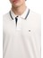 Erkek Regular Fit Yaka ve Kol Ucu Çizgili Polo T-Shirt - Ekru 3