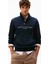 Erkek Tommy Logo Mockneck Fermuarlı Sweatshirt - Lacivert 1