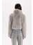 Regular Fit Cepli Fermuarlı Suni Kürk Ceket Mont D5956AX24WN 9