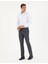Açık Mavi Slim Fit Armürlü Uzun Kollu Gömlek 4
