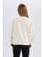 Kız Çocuk Oversize Geniş Kalıp Bisiklet Yaka Baskılı Sweatshirt D5452A824WN 6
