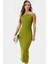 Maxi Örme Elbise Halter Yaka Bodycon Yazlık Günlük Kaliteli Işçilik Trend Tasarım Konforlu Kesim 1