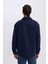 Lacivert Regular Fit Polo Yaka Basic Düz Uzun Kollu Gömlek Ceket D3374AX24AU 6