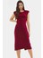 Şık Midi Elbise Örme Kumaş Bodycon Kalıp Günlük Tarz Premium Kalite Görünüm Uzun Ömürlü 2