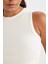 Fit Crop Bisiklet Yaka Modal Sporcu Basic Düz Atlet D6038AX24AU 8