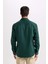 Regular Fit Polo Yaka Gabardin Uzun Kollu Gömlek D4934AX24AU 6
