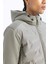 Fit Rüzgar Geçirmez Mont Slim Fit Dar Kesim Kapüşonlu Fermuarlı Cepli B2301AX25SP 8