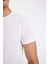 Slim Fit Dar Kesim Bisiklet Yaka Kısa Kollu Pijama Üstü L4885AZ24WN 6