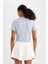 Fit Crop Bisiklet Yaka Sporcu Kısa Kollu Tişört D2200AX24AU 7