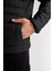 Su İtici Slim Fit Suni Deri Mont Dar Kesim Dik Yaka Fermuarlı Cepli B3568AX25SP 6