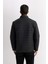 Su İtici Slim Fit Suni Deri Mont Dar Kesim Dik Yaka Fermuarlı Cepli B3568AX25SP 9